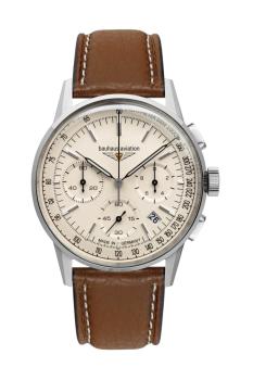 Bauhaus Aviation Herrenuhr Quarz Chronograph mit Lederarmband